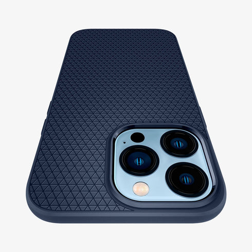 ACS03201 - iPhone 13 Pro Max Case Liquid Air in matte black showing the back